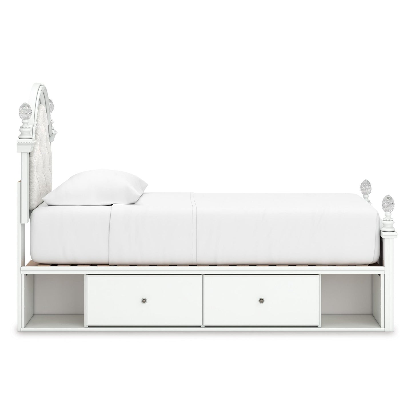 Signature Design by Ashley Kozlani Twin Upholstered Panel Bed with Storage PCB1819 - 153/PCB1819 - 52/PCB1819 - 150/B100 - 11 - American Furniture of Slidell