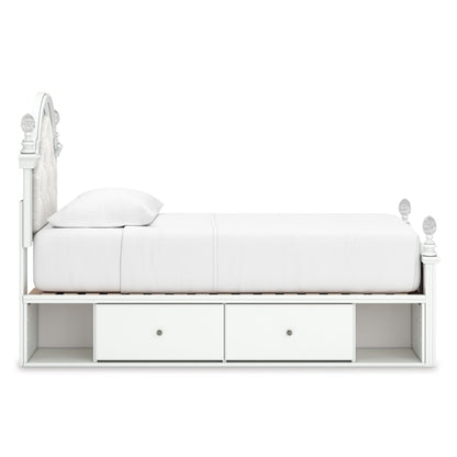 Signature Design by Ashley Kozlani Twin Upholstered Panel Bed with Storage PCB1819 - 153/PCB1819 - 52/PCB1819 - 150/B100 - 11 - American Furniture of Slidell