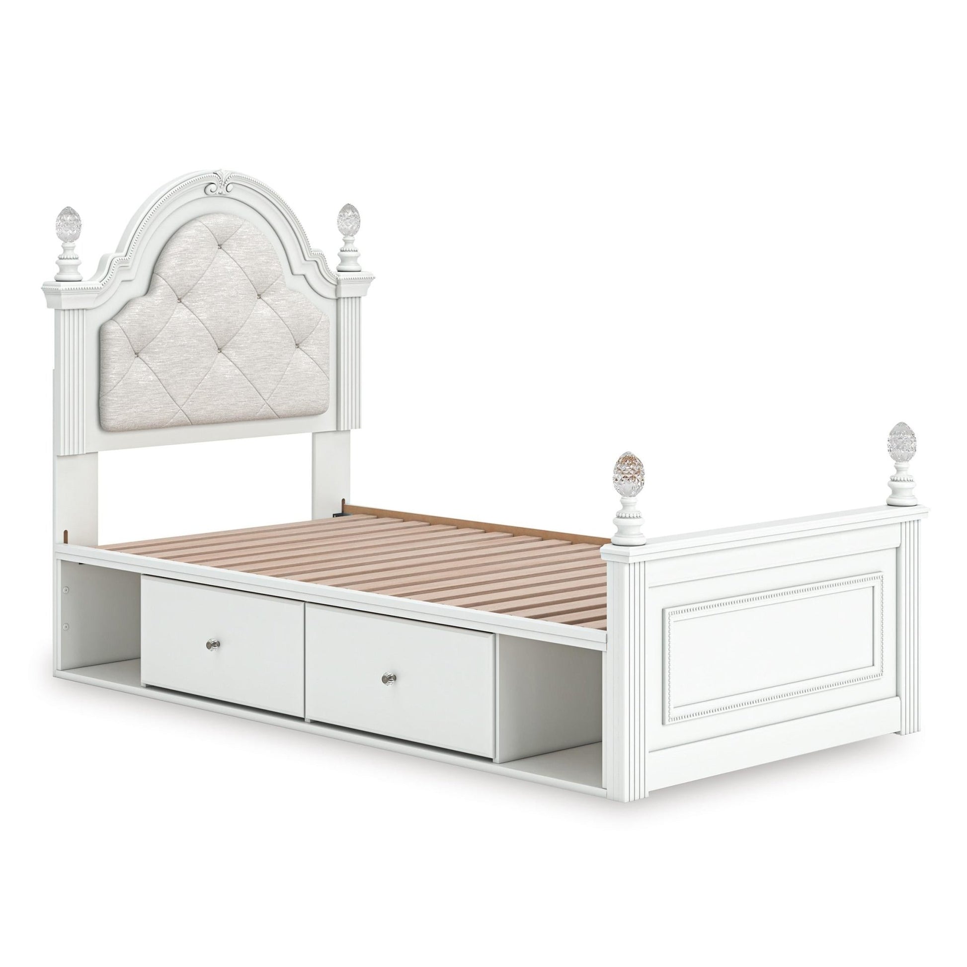 Signature Design by Ashley Kozlani Twin Upholstered Panel Bed with Storage PCB1819 - 153/PCB1819 - 52/PCB1819 - 150/B100 - 11 - American Furniture of Slidell