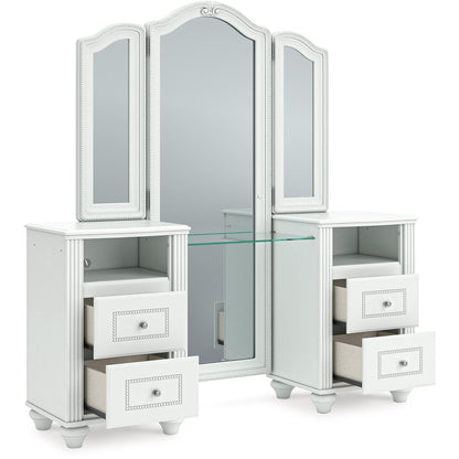 Signature Design by Ashley Kozlani Vanity Set PCB1819 - 22/PCB1819 - 22/PCB1819 - 25 - American Furniture of Slidell