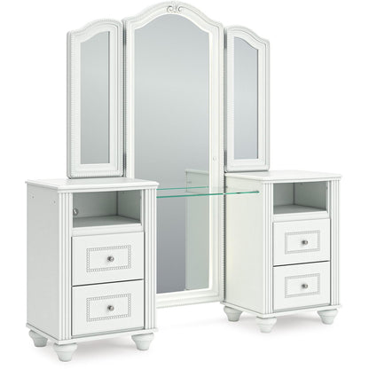 Signature Design by Ashley Kozlani Vanity Set PCB1819 - 22/PCB1819 - 22/PCB1819 - 25 - American Furniture of Slidell