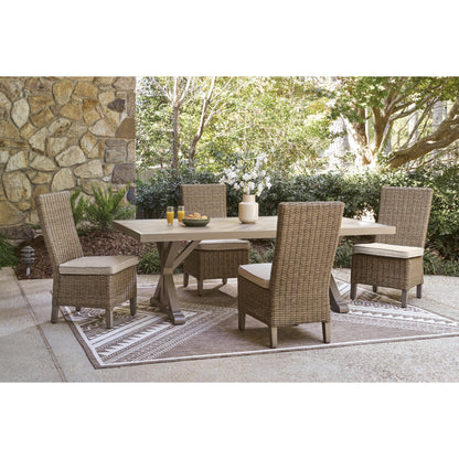 Signature Design by Ashley Laguna Heights PCP790 - 625 Rectangular Dining Table with Umbrella Option - American Furniture of Slidell