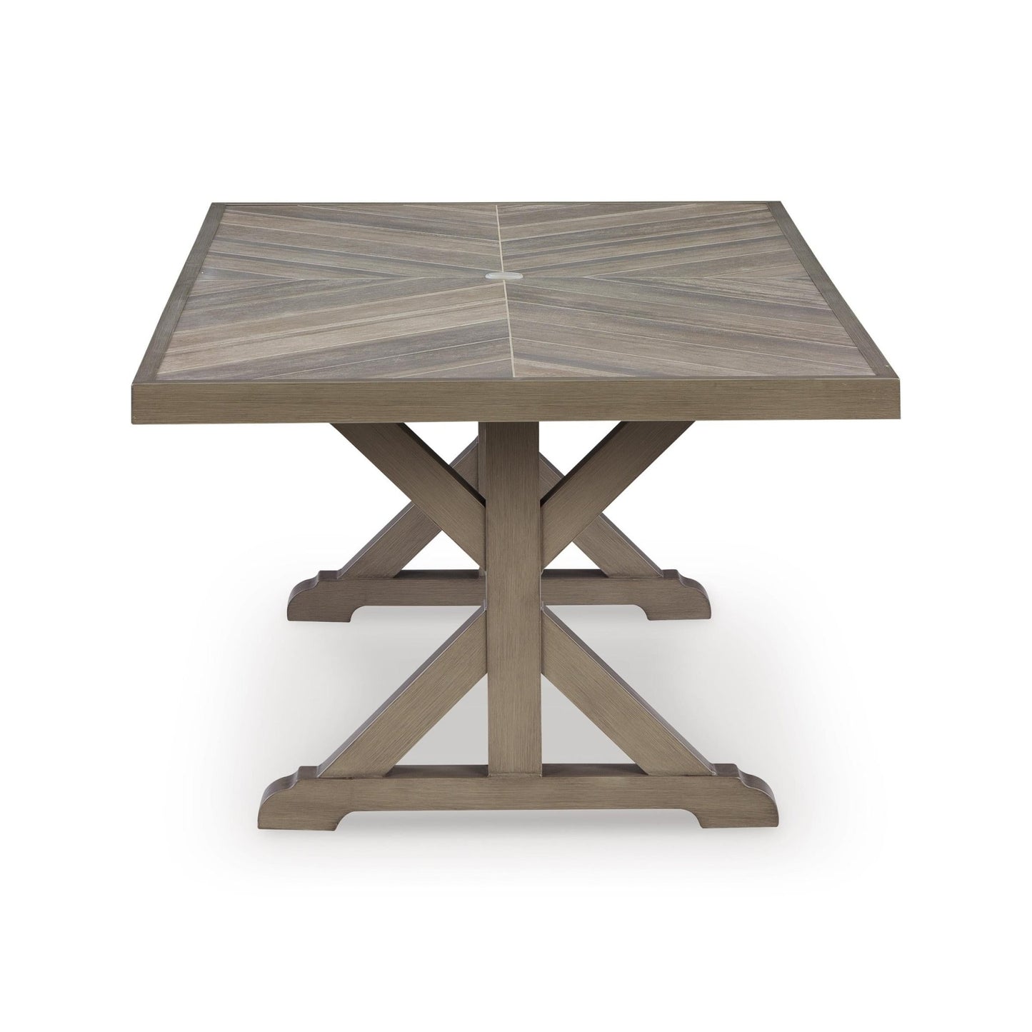 Signature Design by Ashley Laguna Heights PCP790 - 625 Rectangular Dining Table with Umbrella Option - American Furniture of Slidell