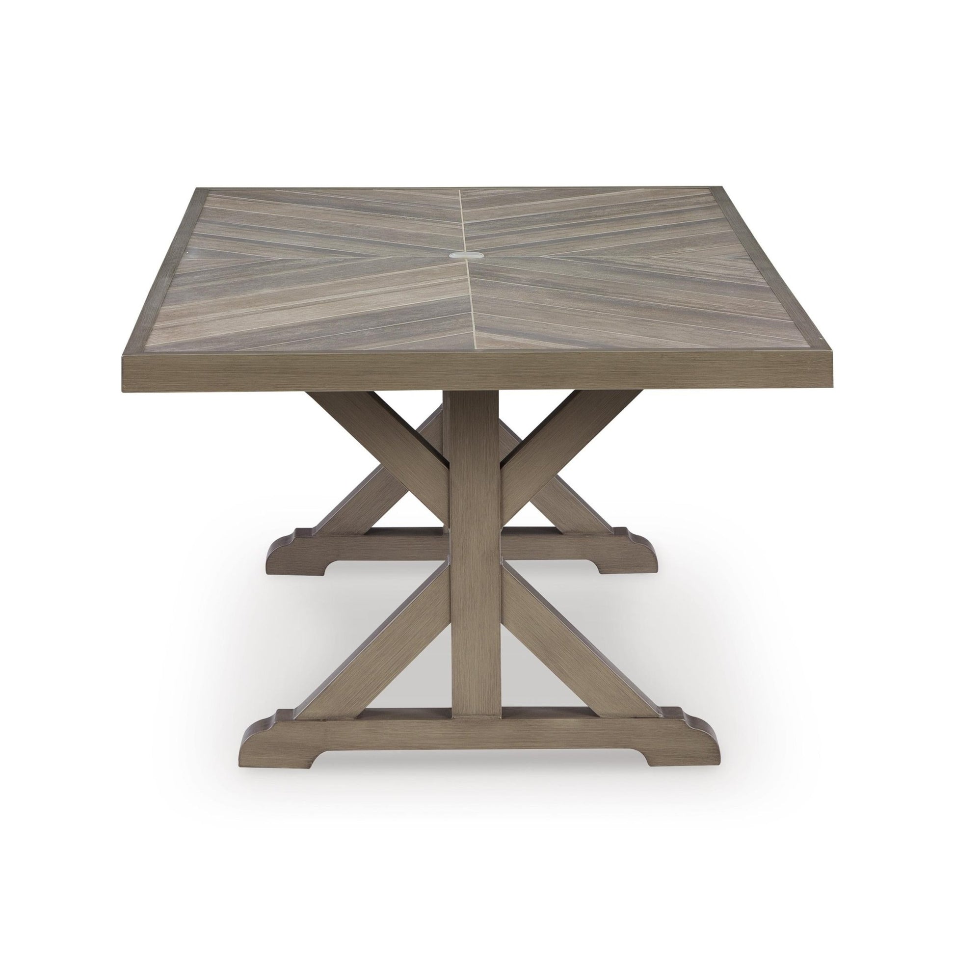 Signature Design by Ashley Laguna Heights PCP790 - 625 Rectangular Dining Table with Umbrella Option - American Furniture of Slidell