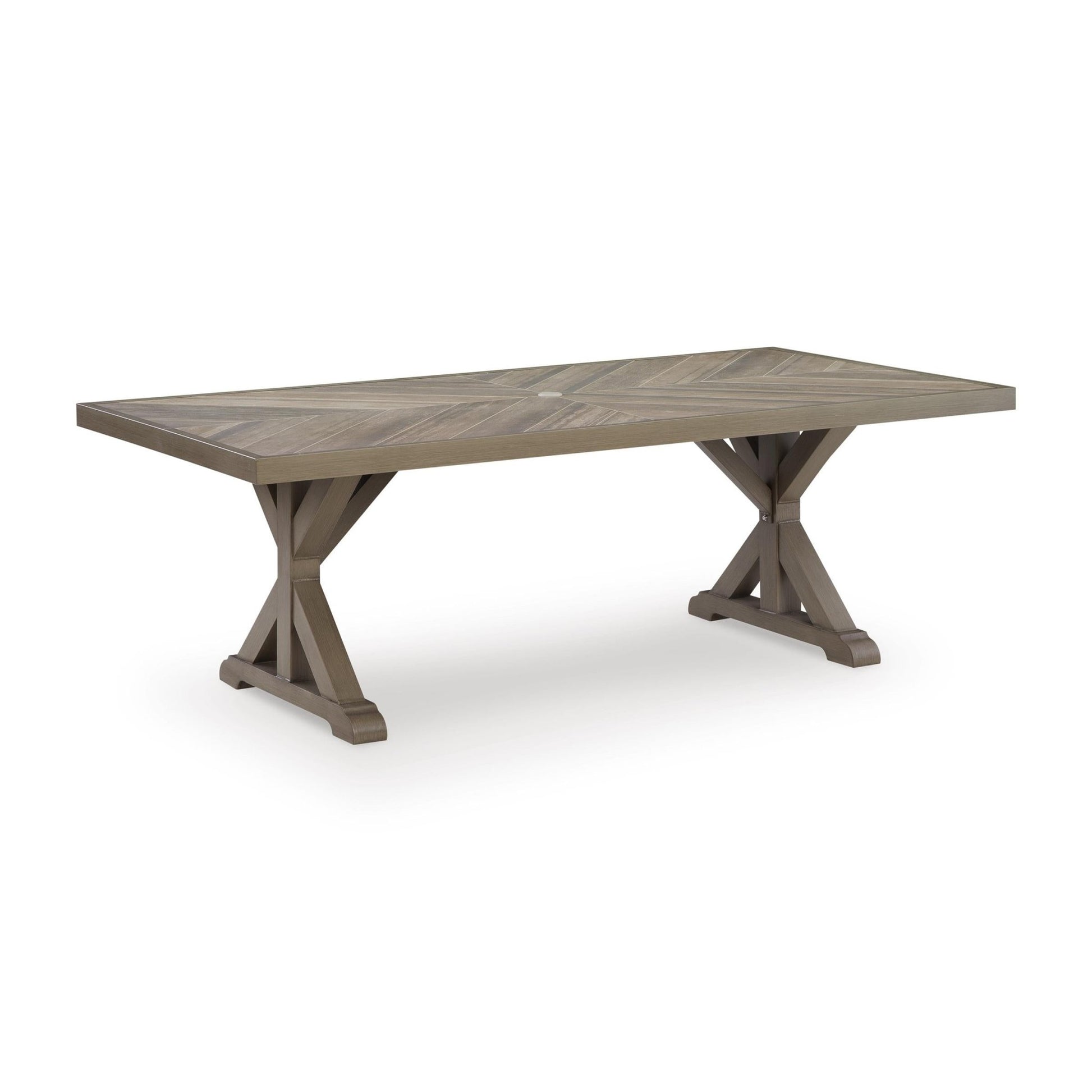 Signature Design by Ashley Laguna Heights PCP790 - 625 Rectangular Dining Table with Umbrella Option - American Furniture of Slidell