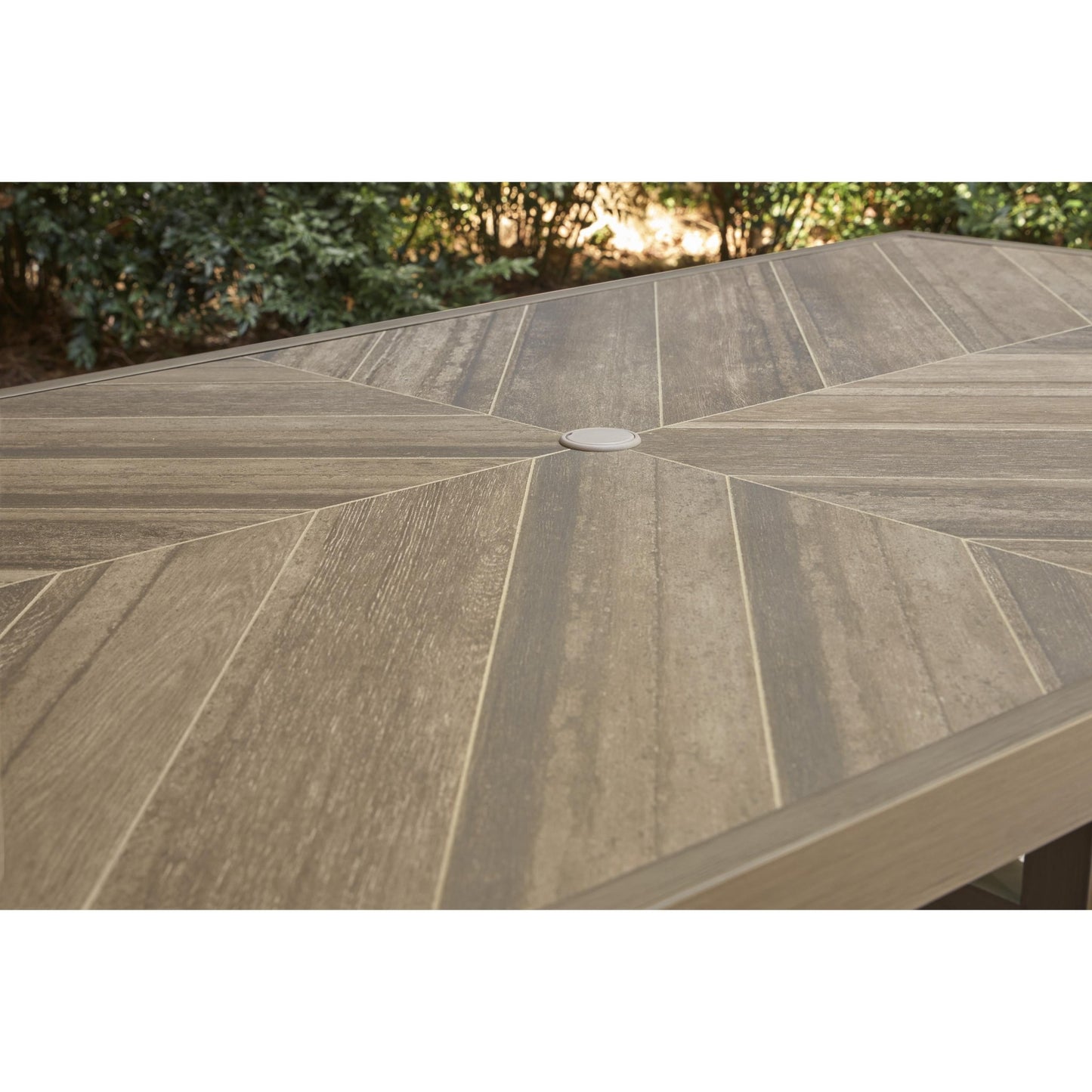 Signature Design by Ashley Laguna Heights PCP790 - 625 Rectangular Dining Table with Umbrella Option - American Furniture of Slidell