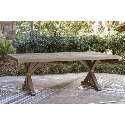 Signature Design by Ashley Laguna Heights PCP790 - 625 Rectangular Dining Table with Umbrella Option - American Furniture of Slidell