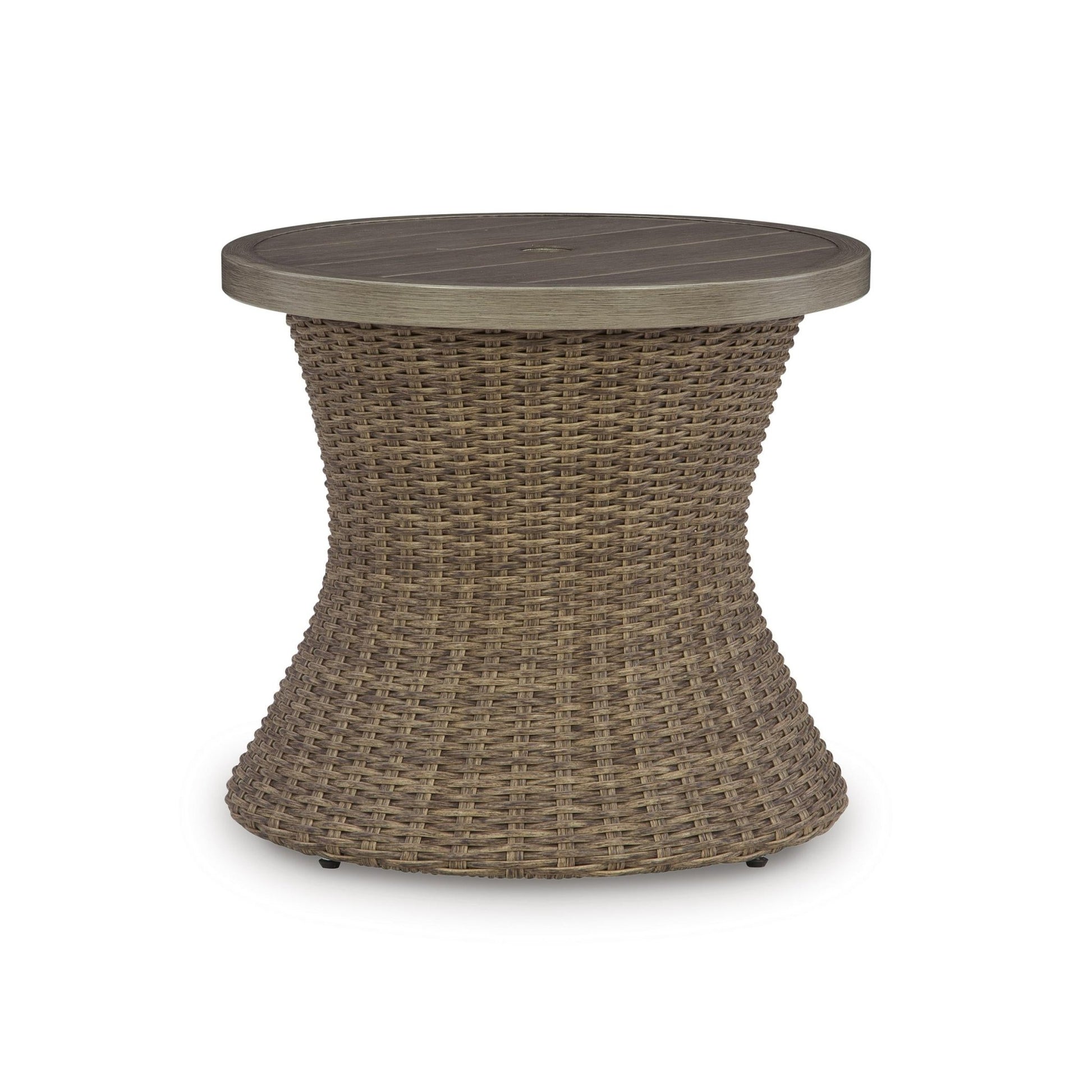Signature Design by Ashley Laguna Heights PCP790 - 706 Round End Table with Umbrella Option - American Furniture of Slidell