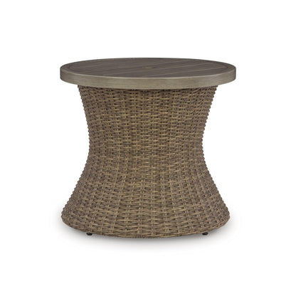 Signature Design by Ashley Laguna Heights PCP790 - 706 Round End Table with Umbrella Option - American Furniture of Slidell