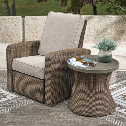 Signature Design by Ashley Laguna Heights PCP790 - 706 Round End Table with Umbrella Option - American Furniture of Slidell