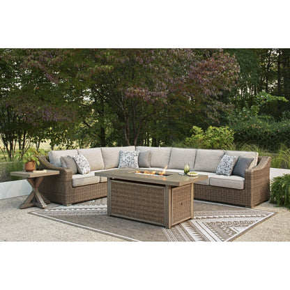 Signature Design by Ashley Laguna Heights PCP790 - 773 Rectangular Fire Pit Table - American Furniture of Slidell