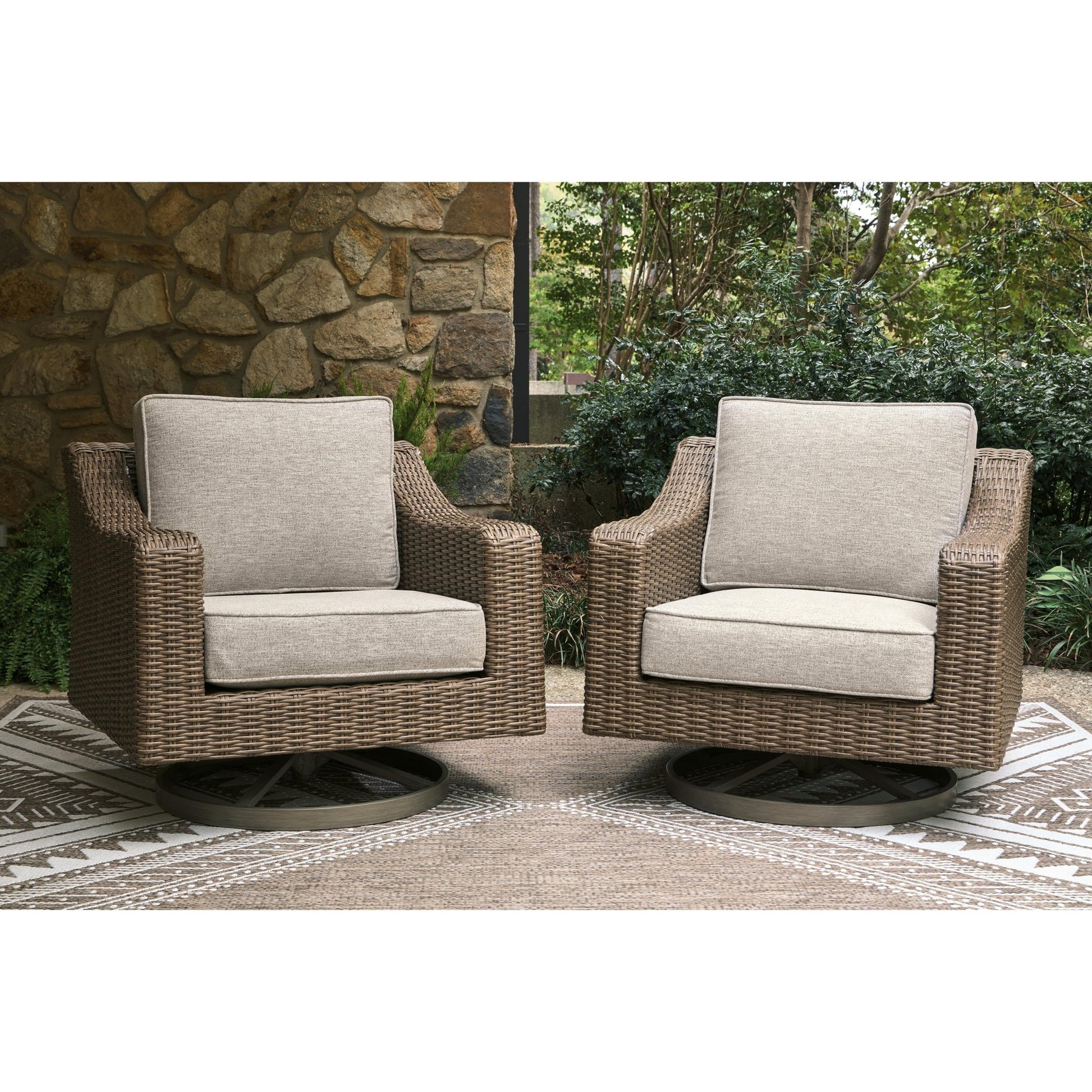 Signature Design by Ashley Laguna Heights PCP790 - 821 Swivel Lounge with Cushion - American Furniture of Slidell
