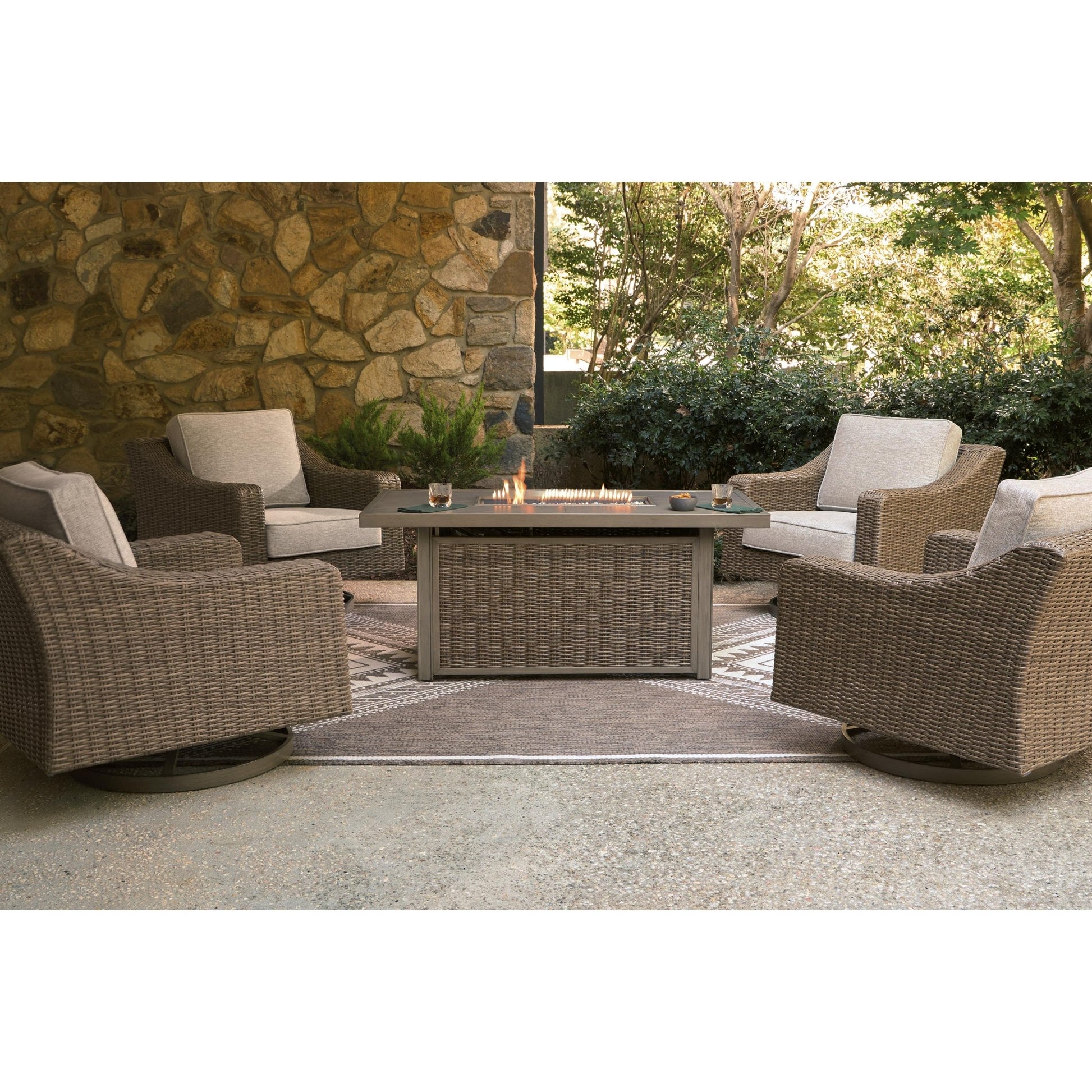 Signature Design by Ashley Laguna Heights PCP790 - 821 Swivel Lounge with Cushion - American Furniture of Slidell