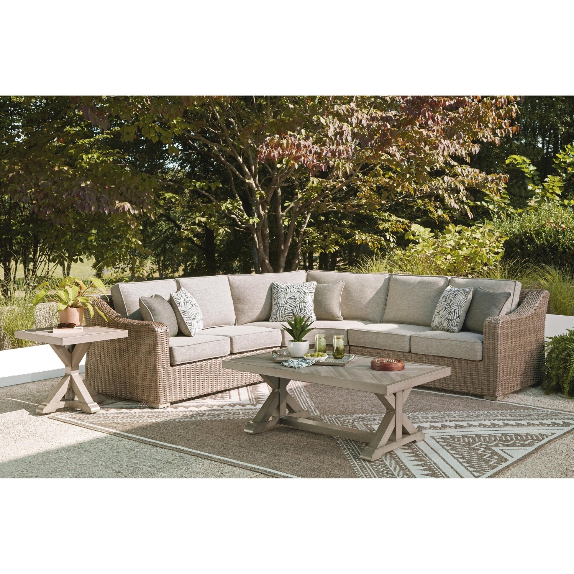 Signature Design by Ashley Laguna Heights PCP790P1 3 pc Outdoor Sectional - American Furniture of Slidell