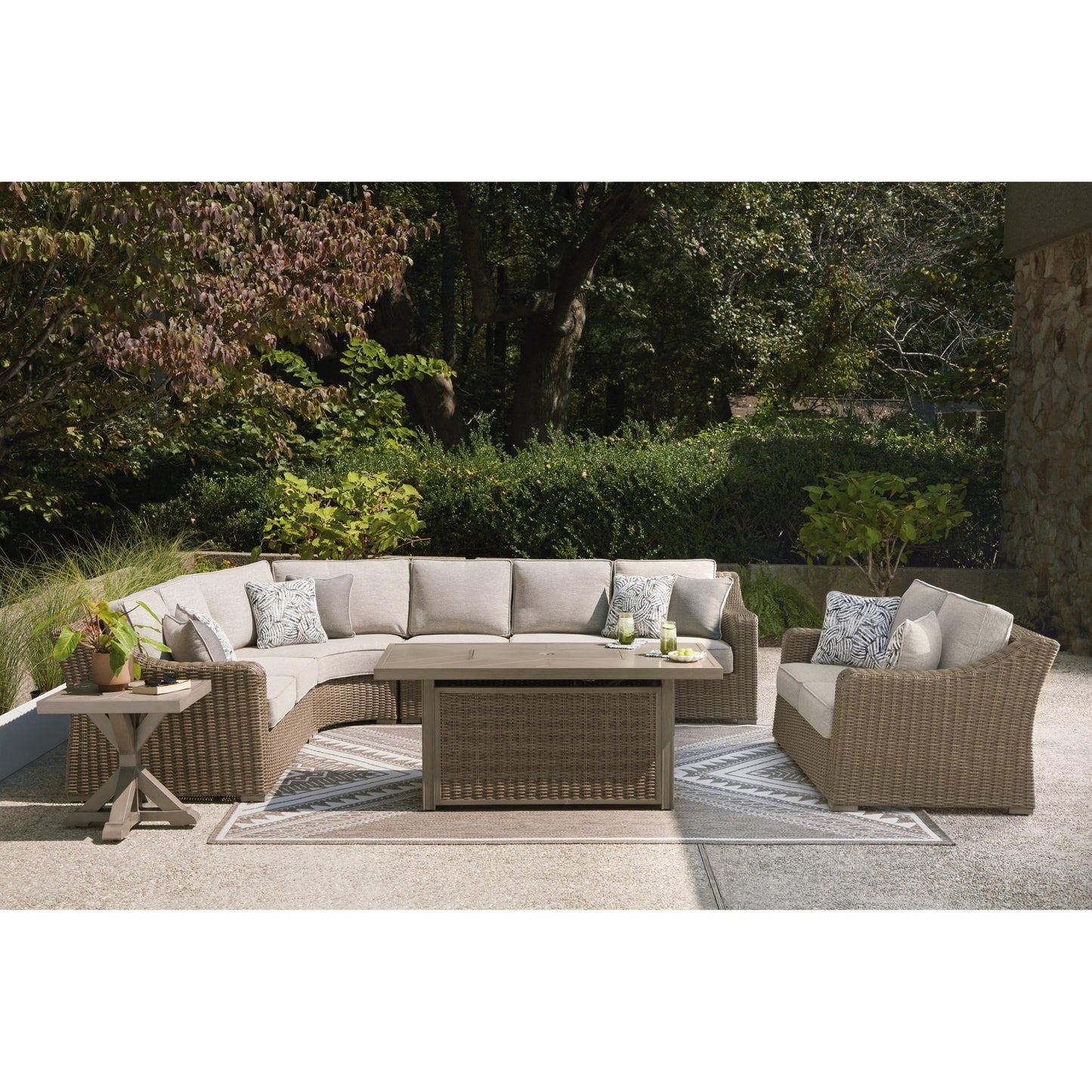 Signature Design by Ashley Laguna Heights PCP790P2 4 pc Outdoor Sectional - American Furniture of Slidell