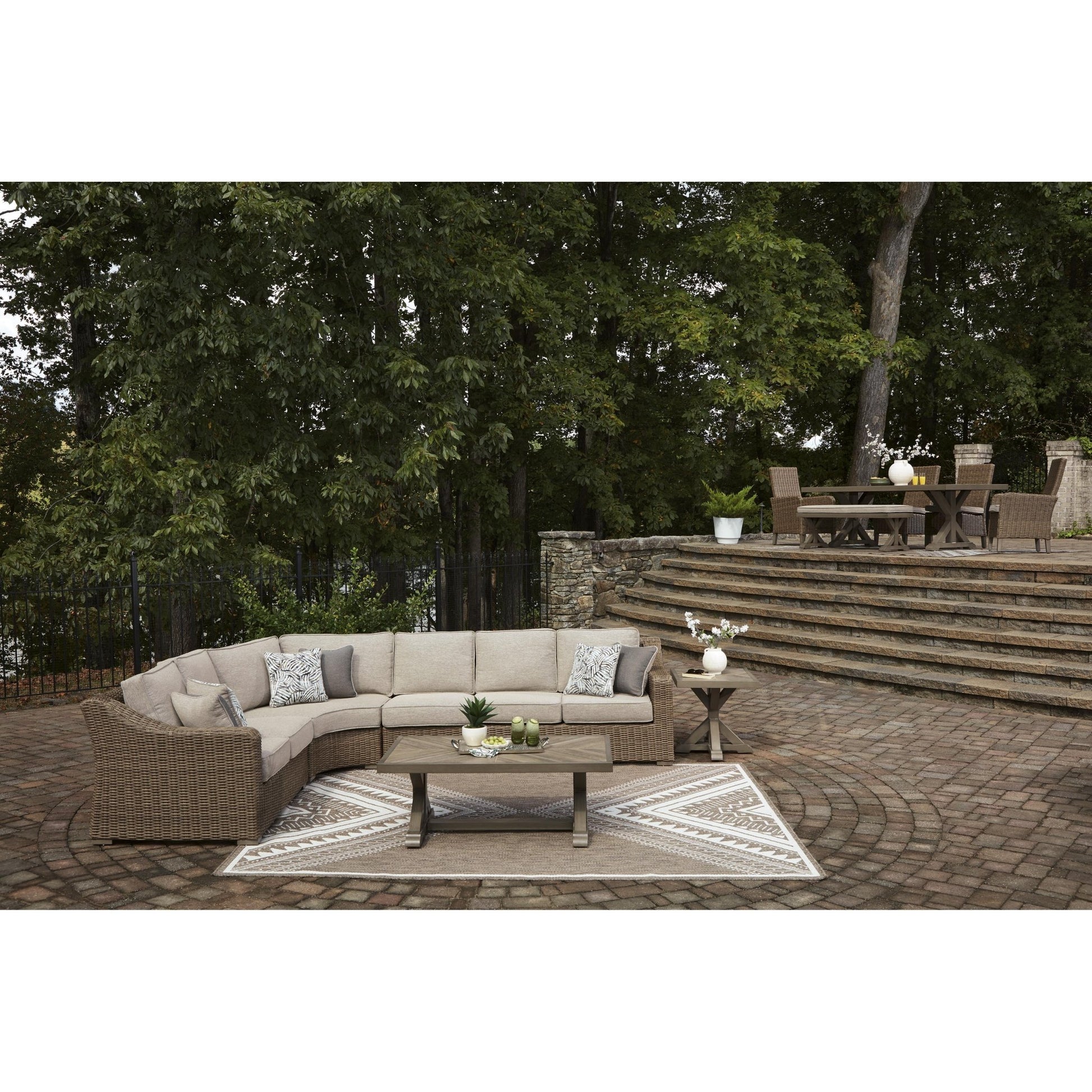 Signature Design by Ashley Laguna Heights PCP790P2 4 pc Outdoor Sectional - American Furniture of Slidell