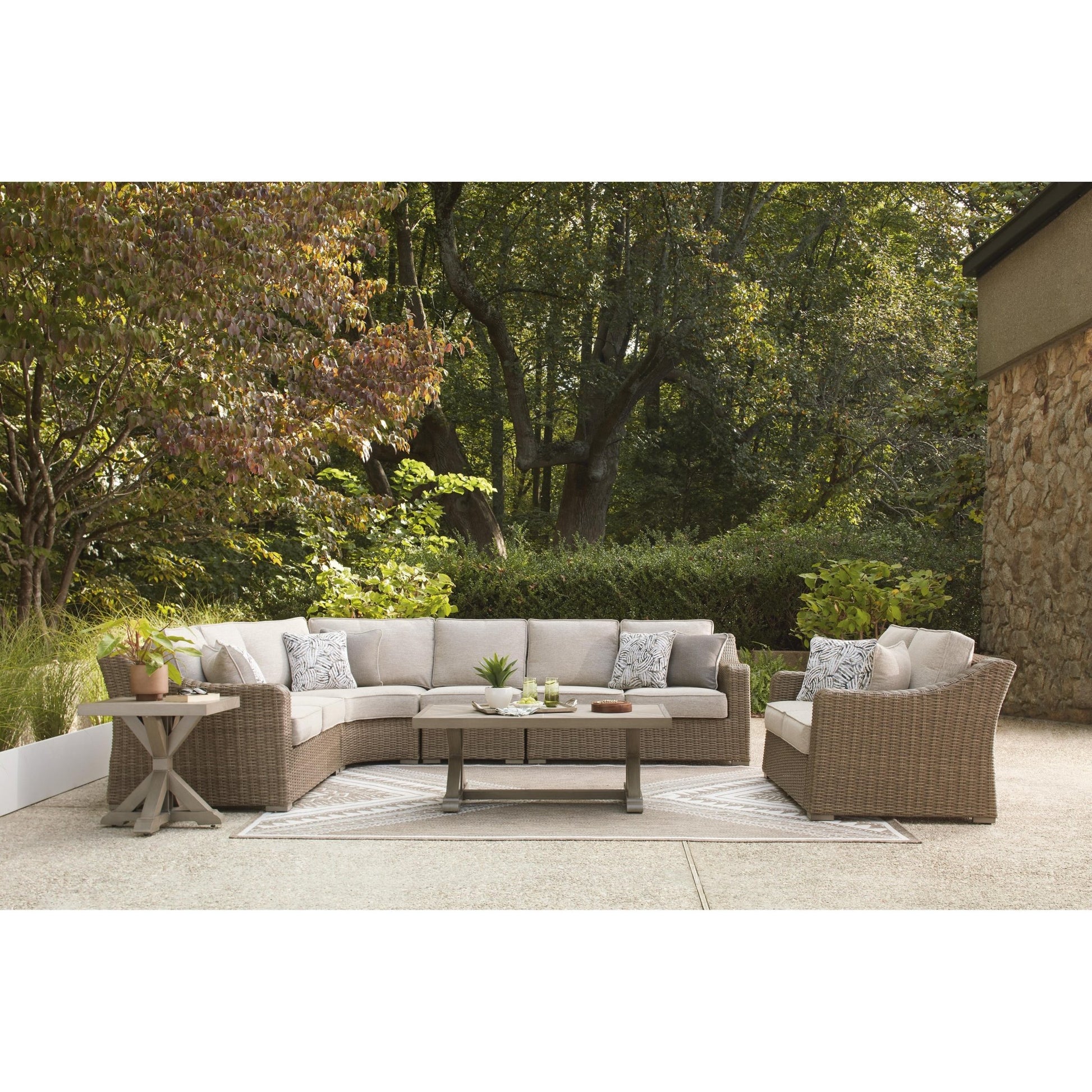 Signature Design by Ashley Laguna Heights PCP790P2 4 pc Outdoor Sectional - American Furniture of Slidell