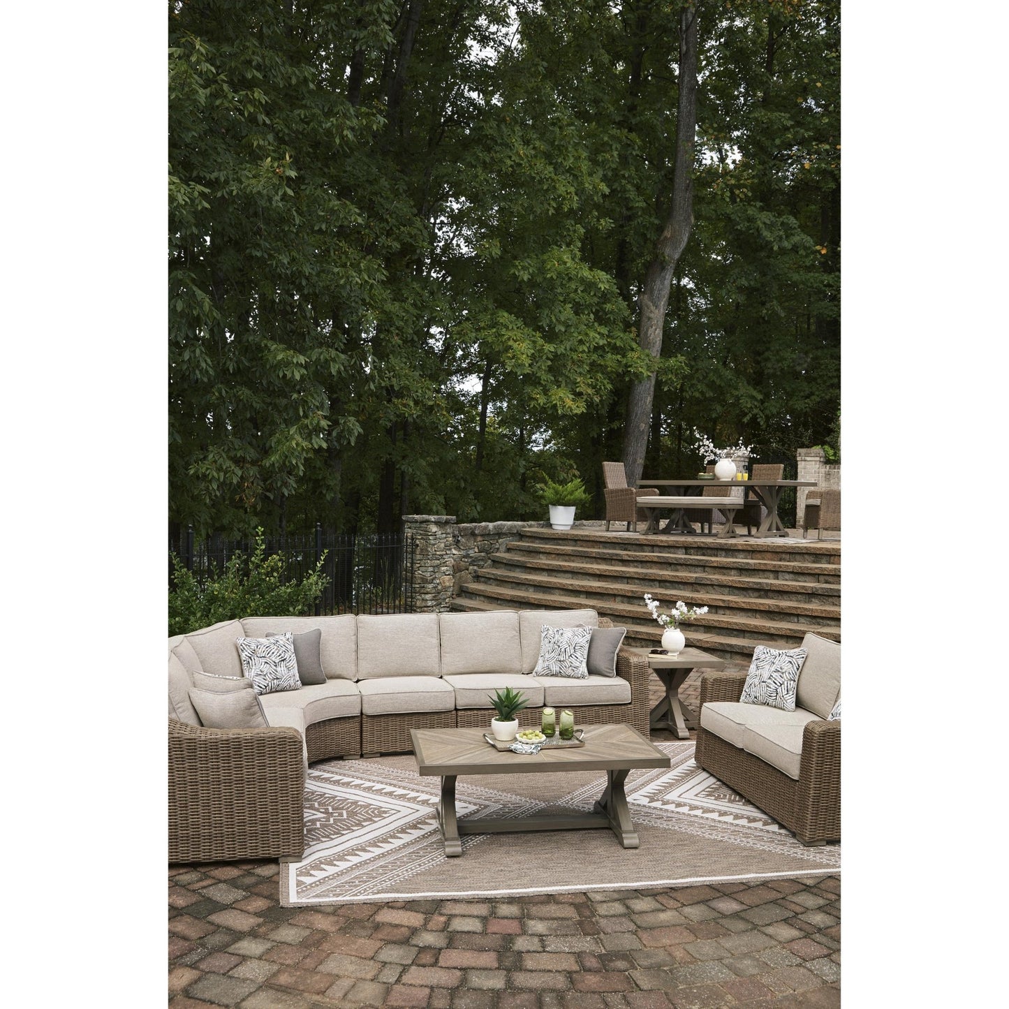 Signature Design by Ashley Laguna Heights PCP790P2 4 pc Outdoor Sectional - American Furniture of Slidell