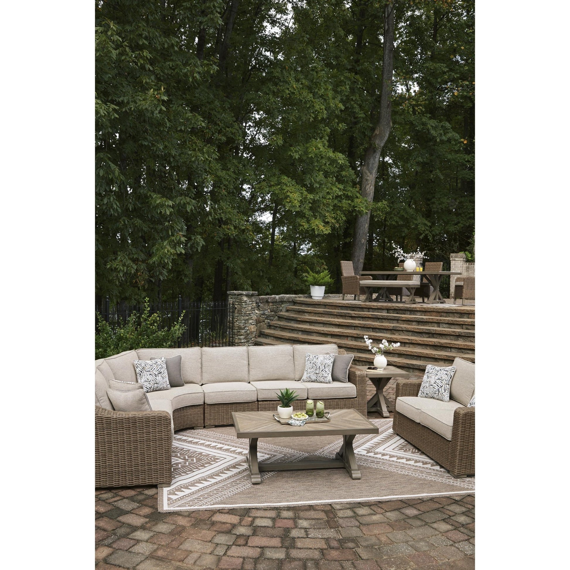 Signature Design by Ashley Laguna Heights PCP790P2 4 pc Outdoor Sectional - American Furniture of Slidell