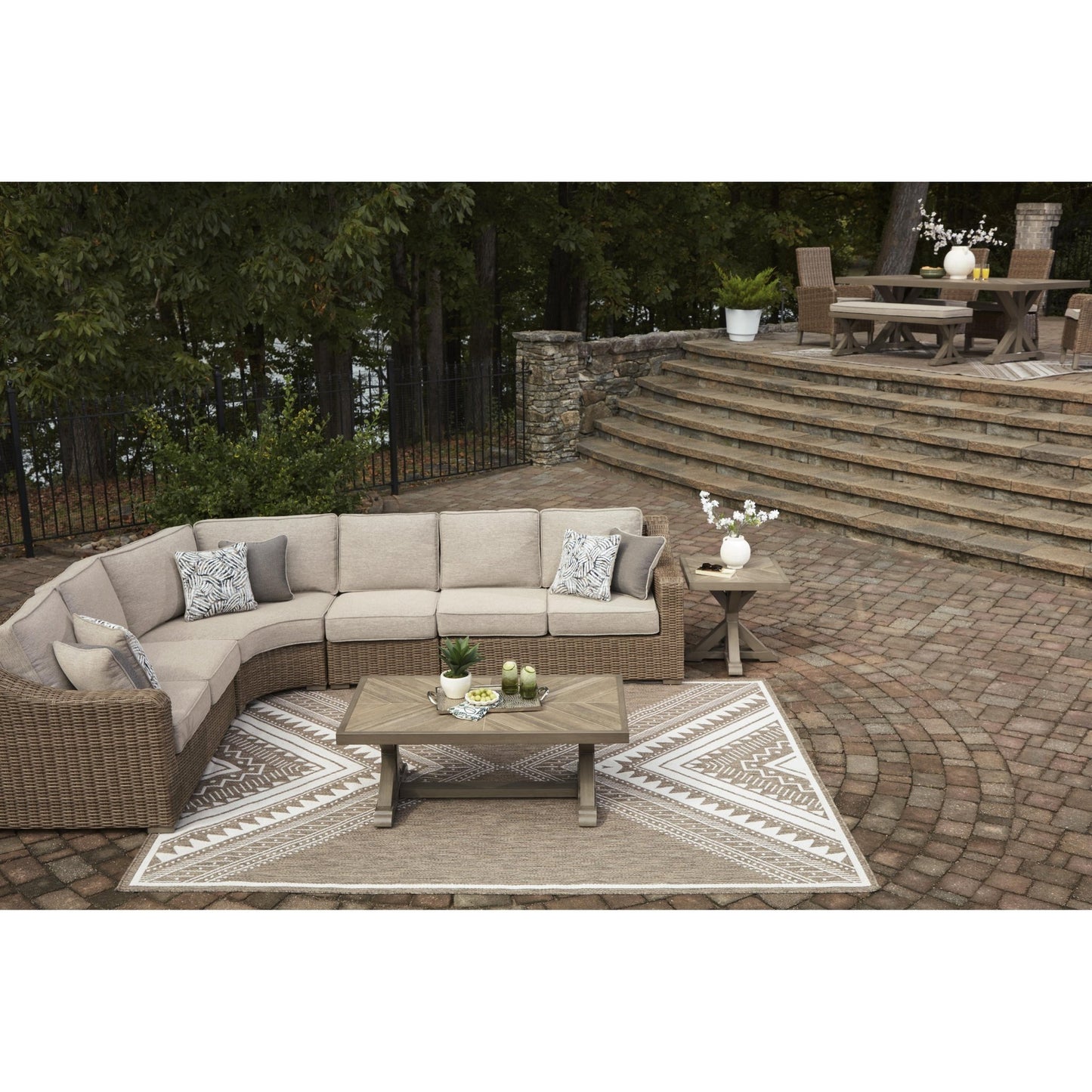 Signature Design by Ashley Laguna Heights PCP790P2 4 pc Outdoor Sectional - American Furniture of Slidell