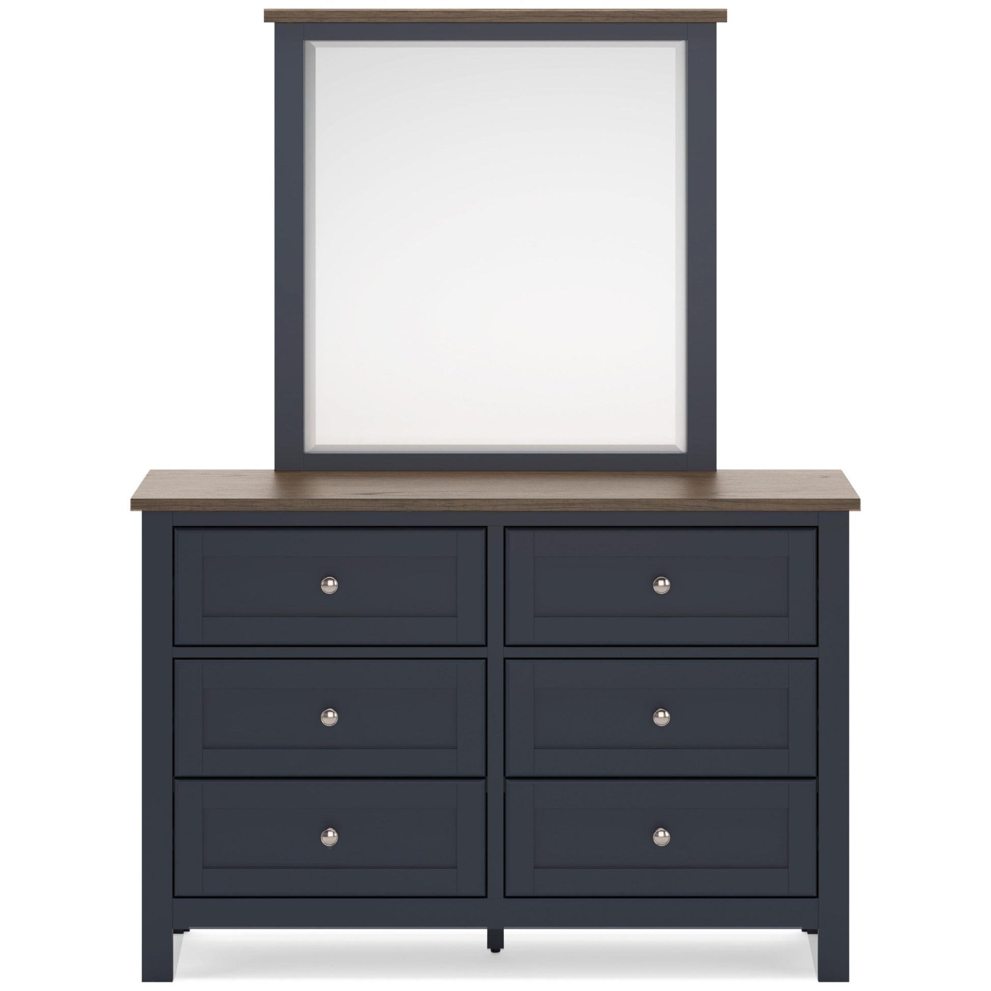 Signature Design by Ashley Landocken B414B1 Dresser and Mirror - American Furniture of Slidell