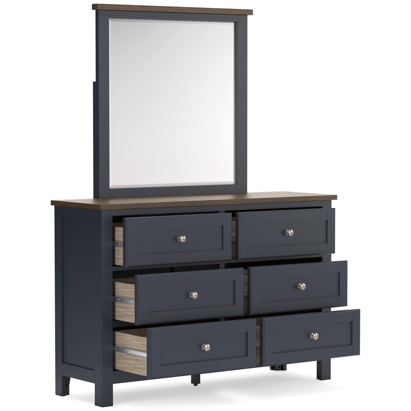 Signature Design by Ashley Landocken B414B1 Dresser and Mirror - American Furniture of Slidell