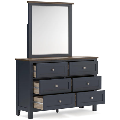 Signature Design by Ashley Landocken B414B1 Dresser and Mirror - American Furniture of Slidell