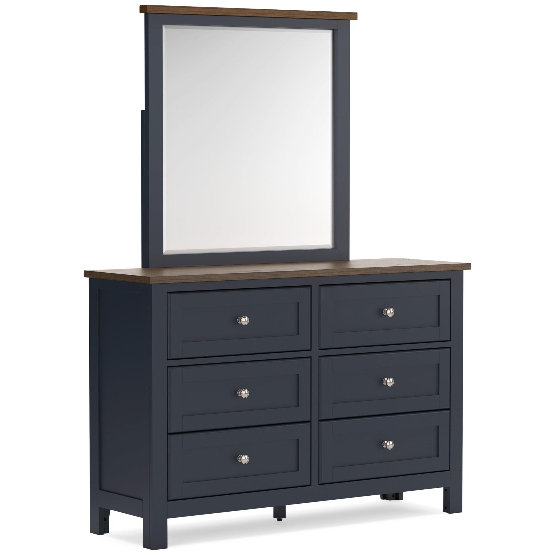 Signature Design by Ashley Landocken B414B1 Dresser and Mirror - American Furniture of Slidell