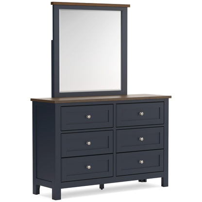 Signature Design by Ashley Landocken B414B1 Dresser and Mirror - American Furniture of Slidell