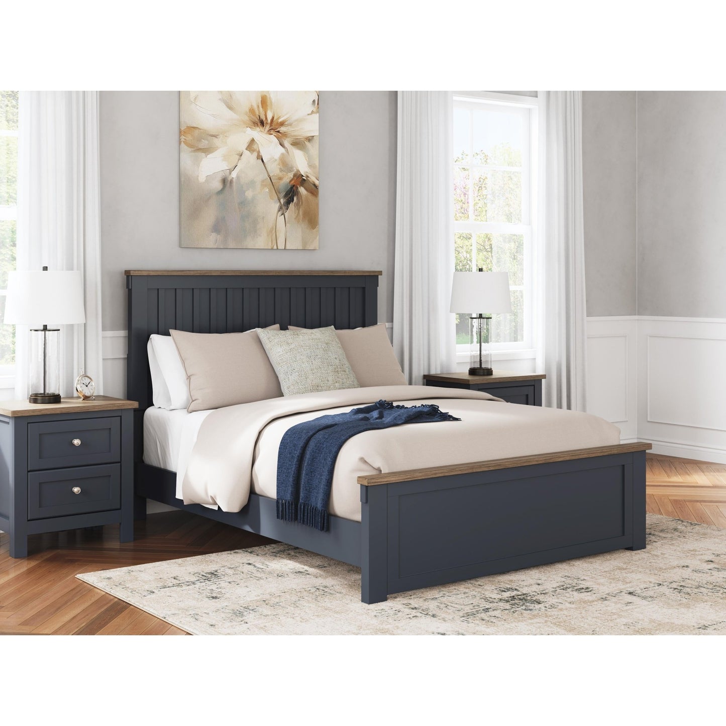 Signature Design by Ashley Landocken B414B10 Queen Panel Bed - American Furniture of Slidell