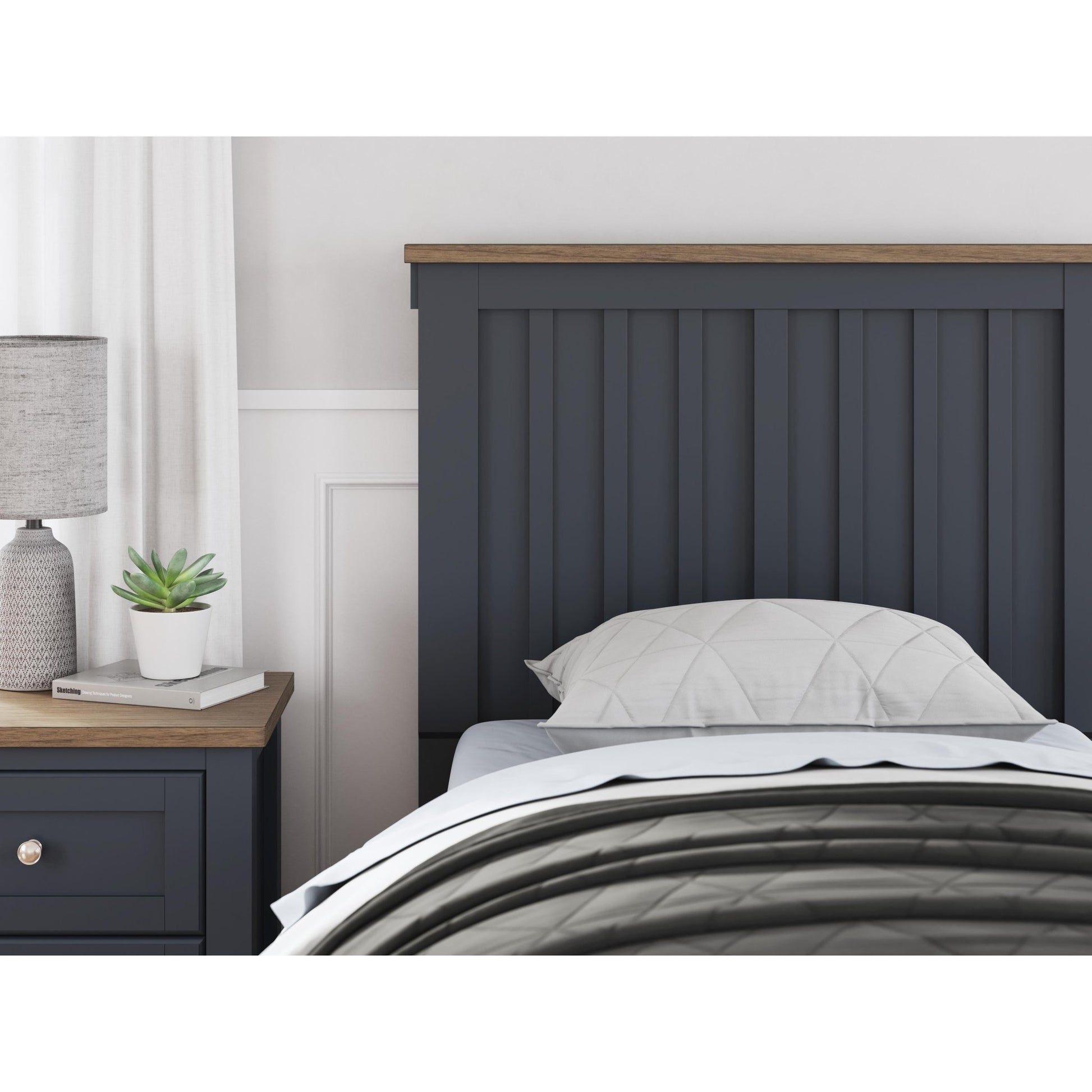 Signature Design by Ashley Landocken B414B2 Twin Panel Bed - American Furniture of Slidell