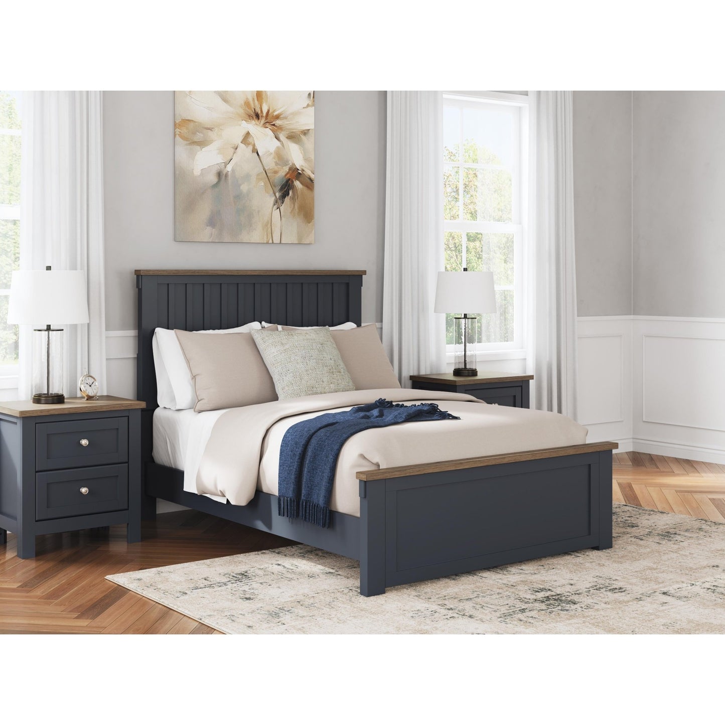 Signature Design by Ashley Landocken B414B3 Full Panel Bed - American Furniture of Slidell