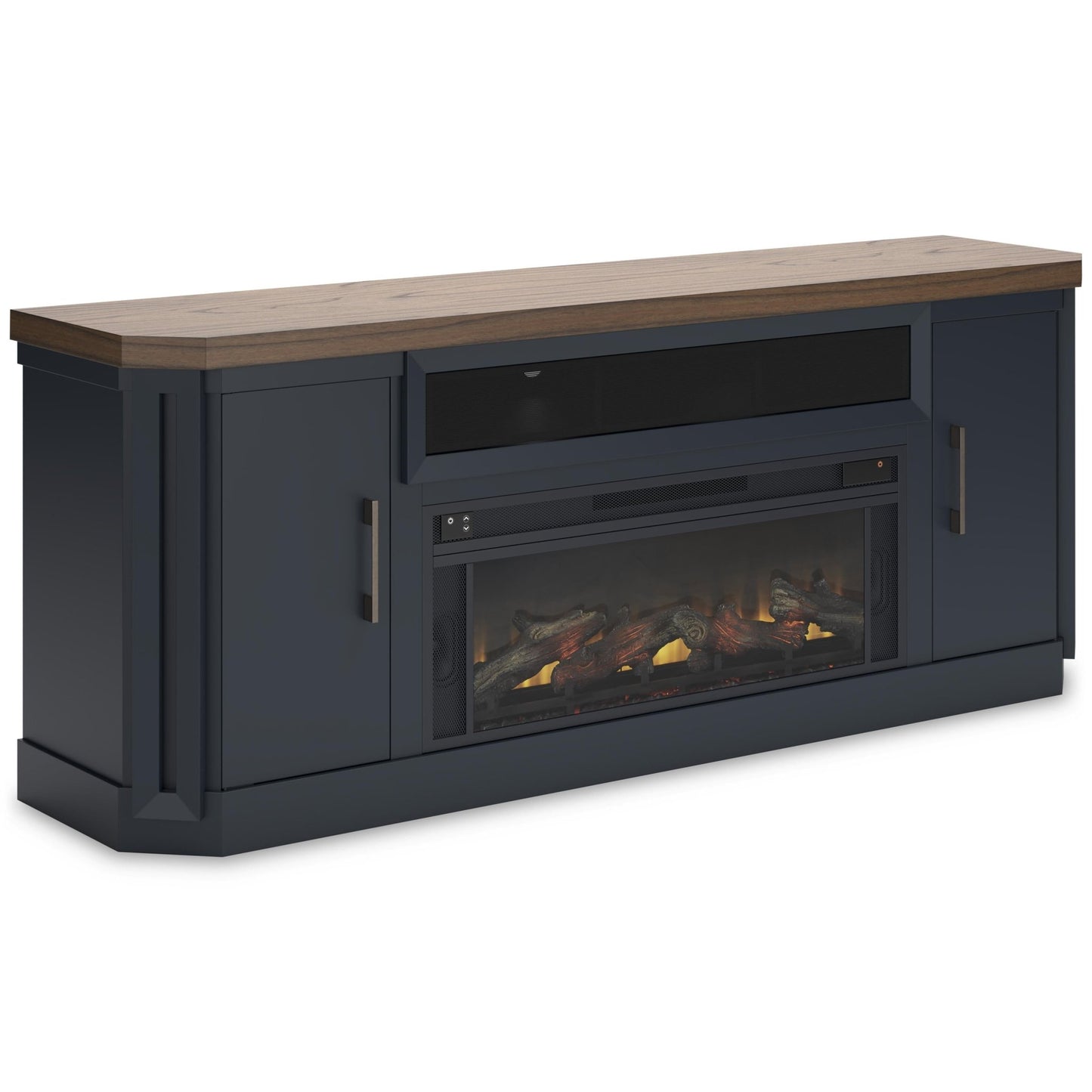 Signature Design by Ashley Landocken W402W1 83" TV Stand with Electric Fireplace - American Furniture of Slidell