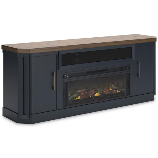 Signature Design by Ashley Landocken W402W1 83" TV Stand with Electric Fireplace - American Furniture of Slidell