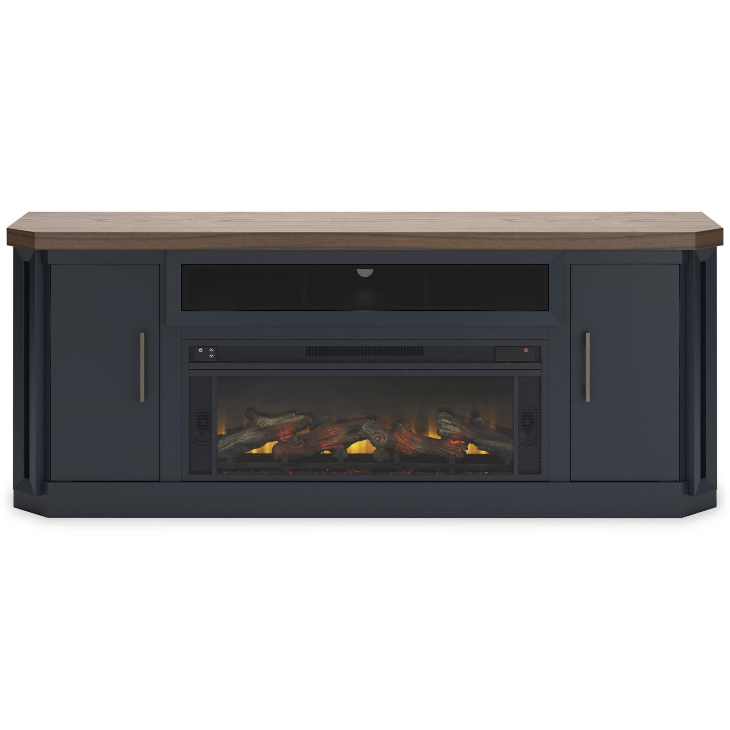 Signature Design by Ashley Landocken W402W1 83" TV Stand with Electric Fireplace - American Furniture of Slidell