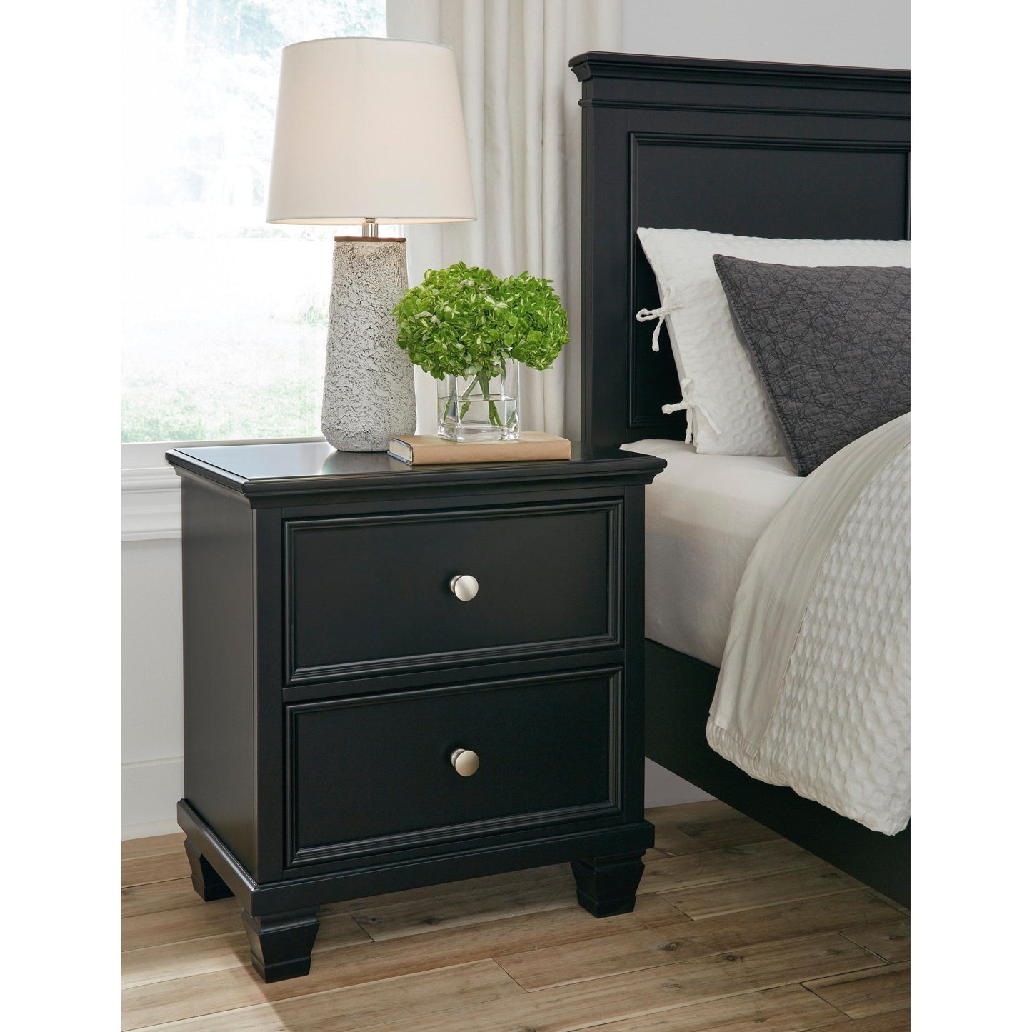 Signature Design by Ashley Lanolee B687 - 92 Two Drawer Night Stand - American Furniture of Slidell