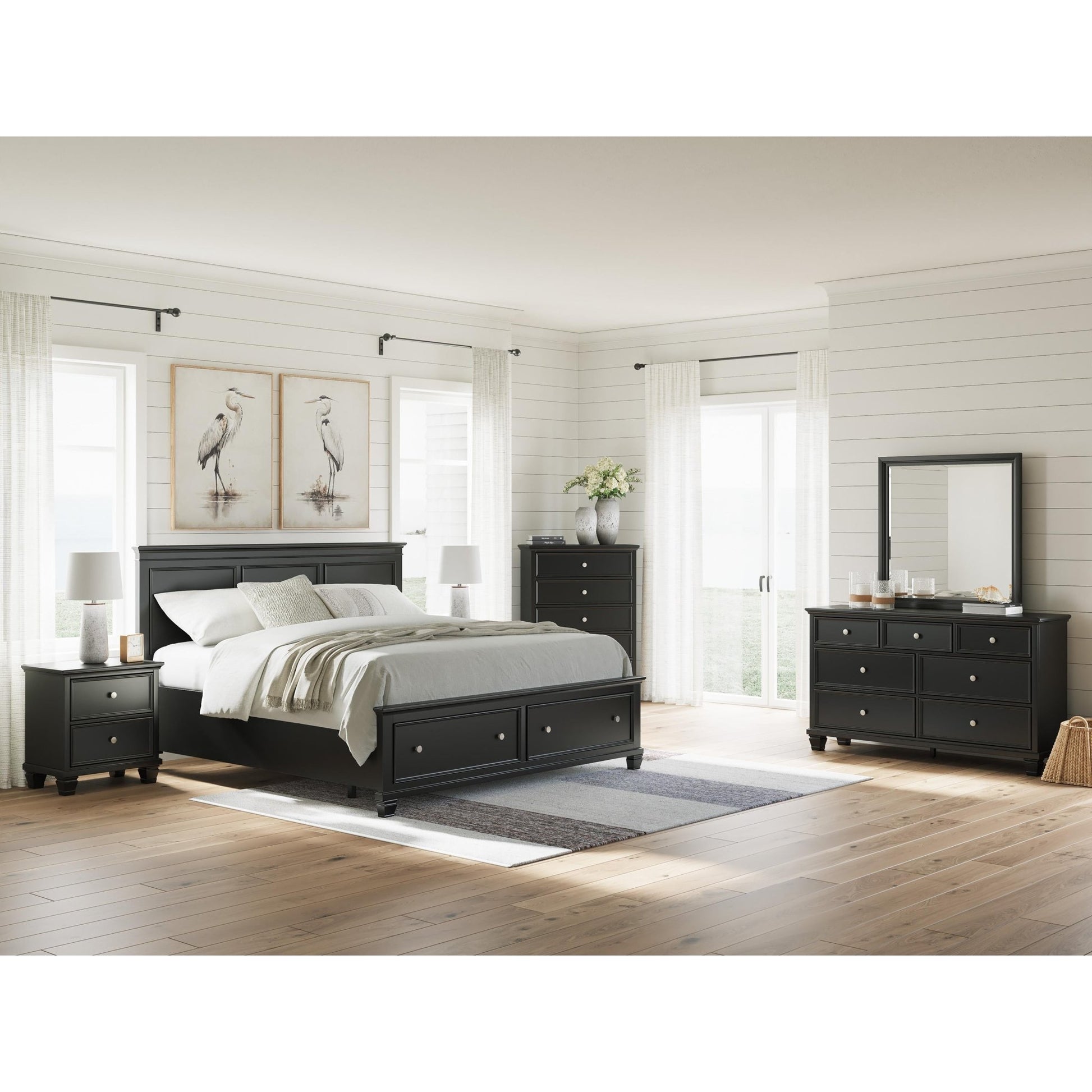 Signature Design by Ashley Lanolee B687B19 King Panel Storage Bed - American Furniture of Slidell