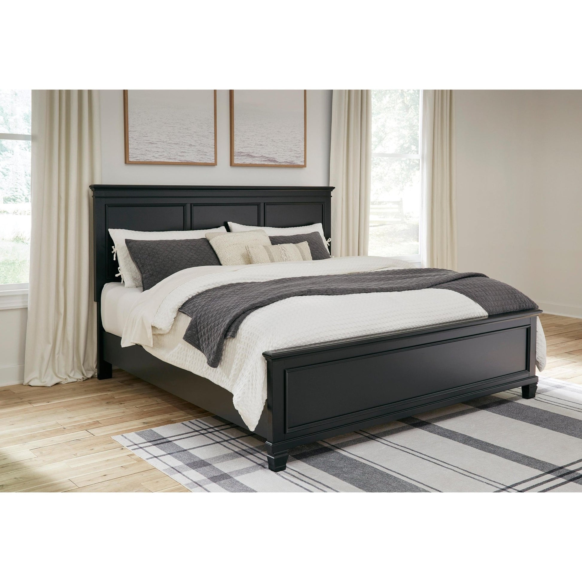 Signature Design by Ashley Lanolee B687B31 6 pc King Panel Bedroom Set - American Furniture of Slidell