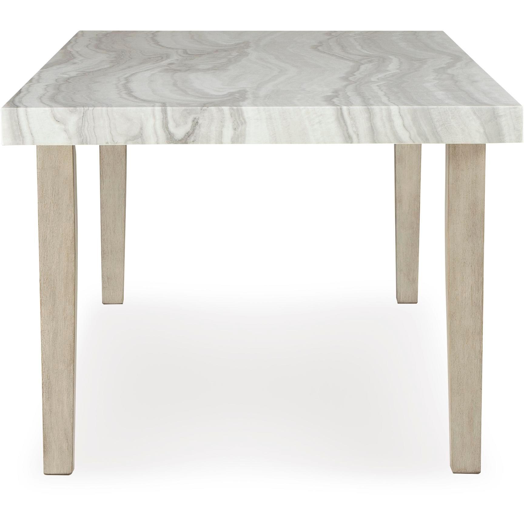 Signature Design by Ashley Larawyn Dining Table with Faux Marble Top PCD575 - 25 - American Furniture of Slidell