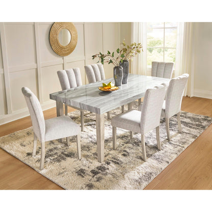 Signature Design by Ashley Larawyn Dining Table with Faux Marble Top PCD575 - 25 - American Furniture of Slidell