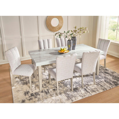 Signature Design by Ashley Larawyn Dining Table with Faux Marble Top PCD575 - 25 - American Furniture of Slidell