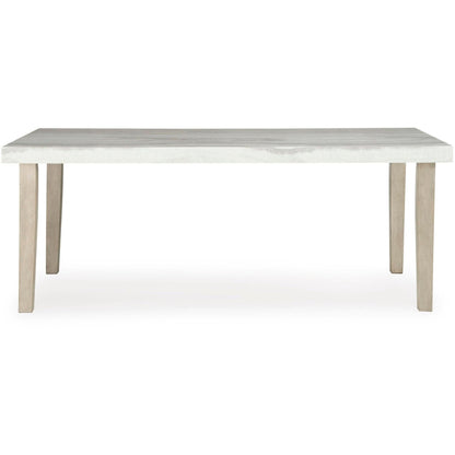 Signature Design by Ashley Larawyn Dining Table with Faux Marble Top PCD575 - 25 - American Furniture of Slidell