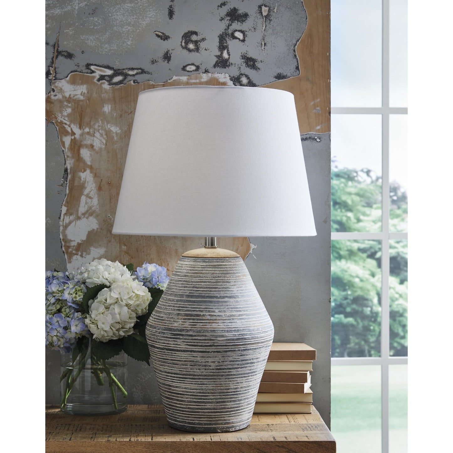 Signature Design by Ashley Lawrock L100834 Terracotta Table Lamp - American Furniture of Slidell
