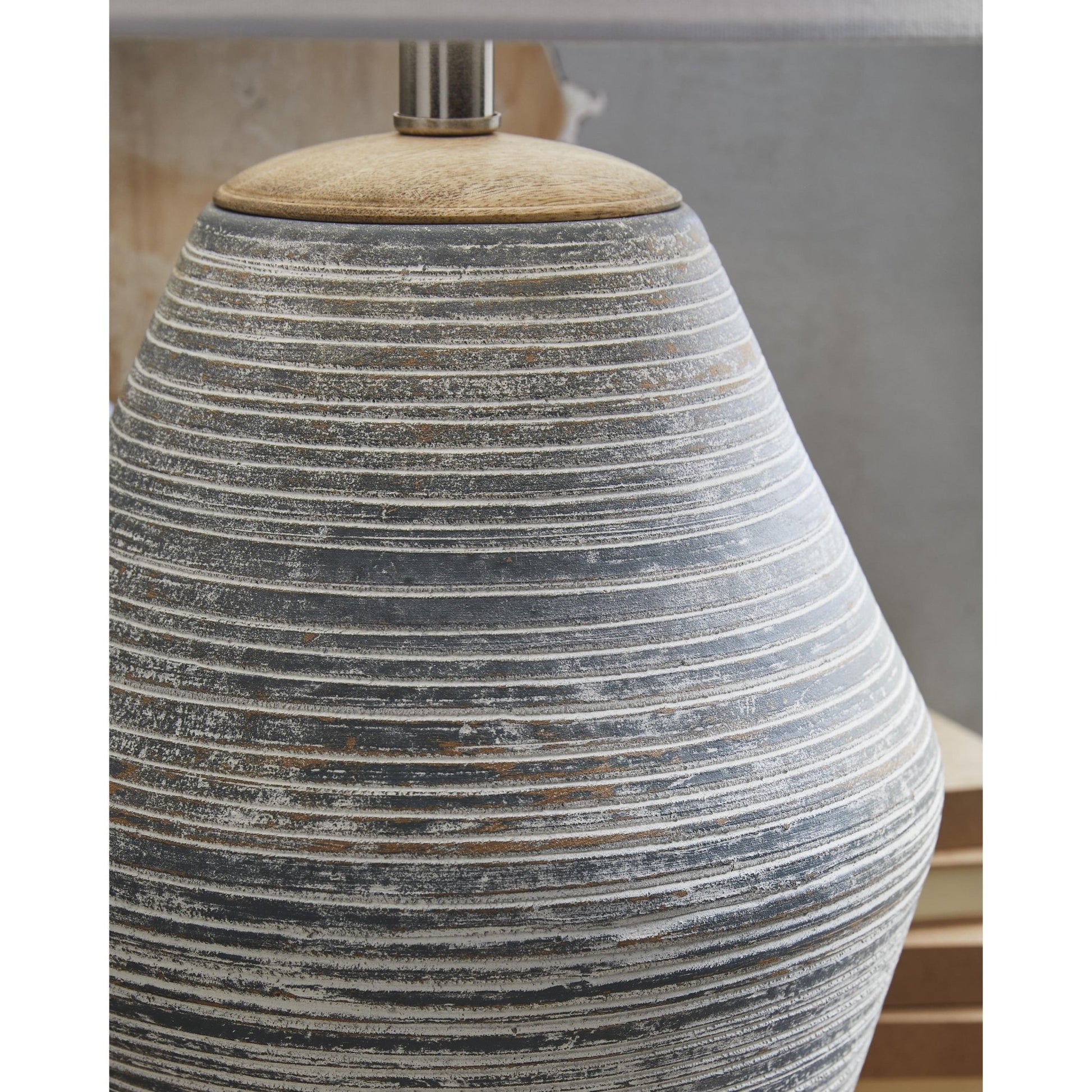 Signature Design by Ashley Lawrock L100834 Terracotta Table Lamp - American Furniture of Slidell