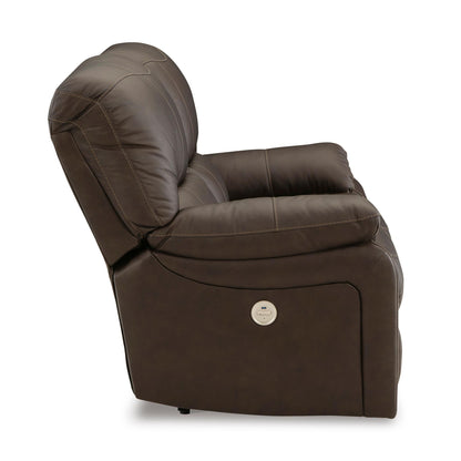 Signature Design by Ashley Leesworth U4380874 Reclining Power Loveseat - American Furniture of Slidell