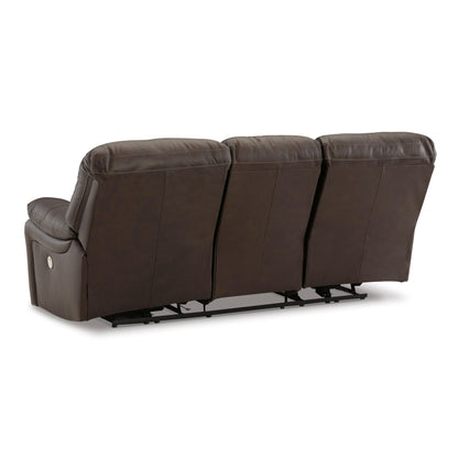 Signature Design by Ashley Leesworth U4380887 Reclining Power Sofa - American Furniture of Slidell