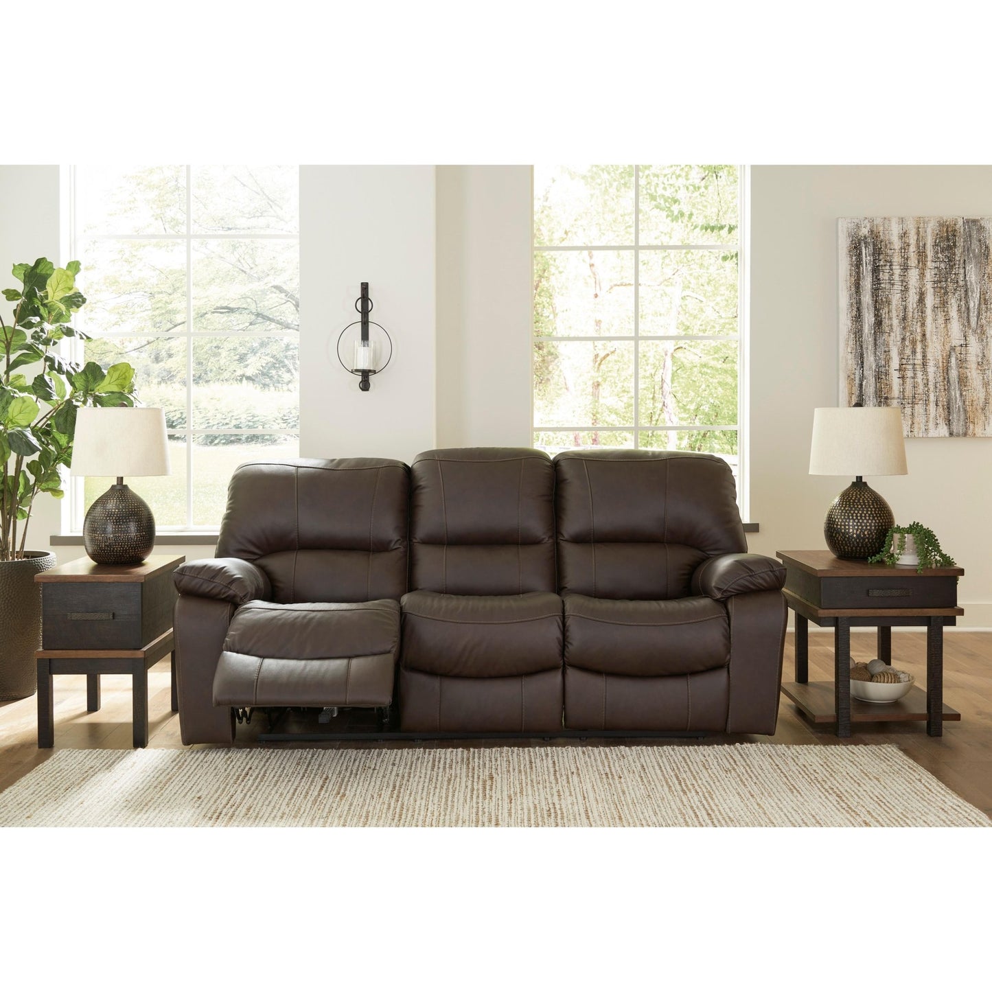 Signature Design by Ashley Leesworth U4380887 Reclining Power Sofa - American Furniture of Slidell