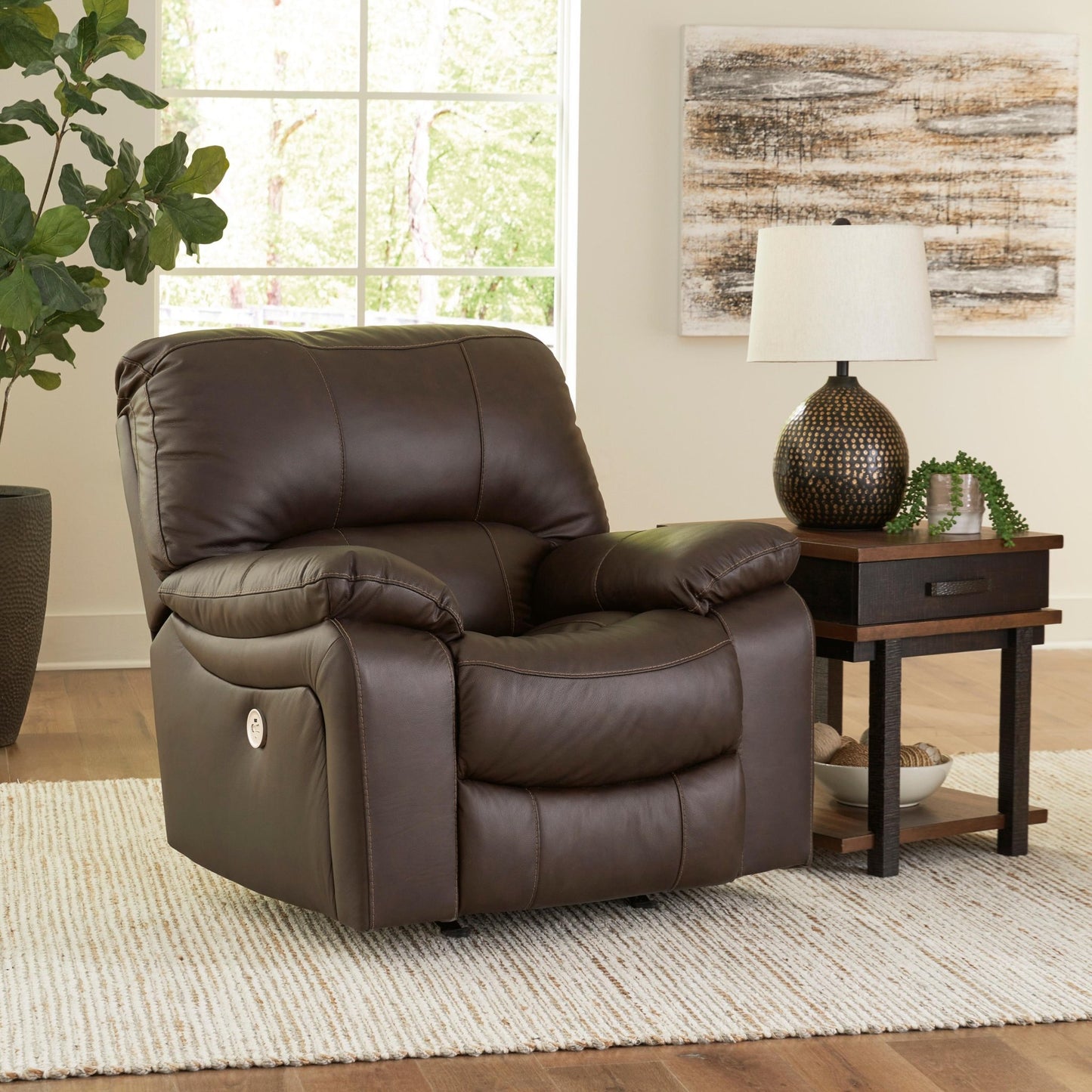 Signature Design by Ashley Leesworth U4380898 Power Rocker Recliner - American Furniture of Slidell