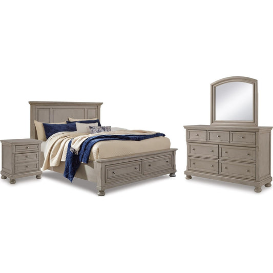 Signature Design by Ashley Lettner B733B46 6 pc Queen Panel Bedroom Set - American Furniture of Slidell