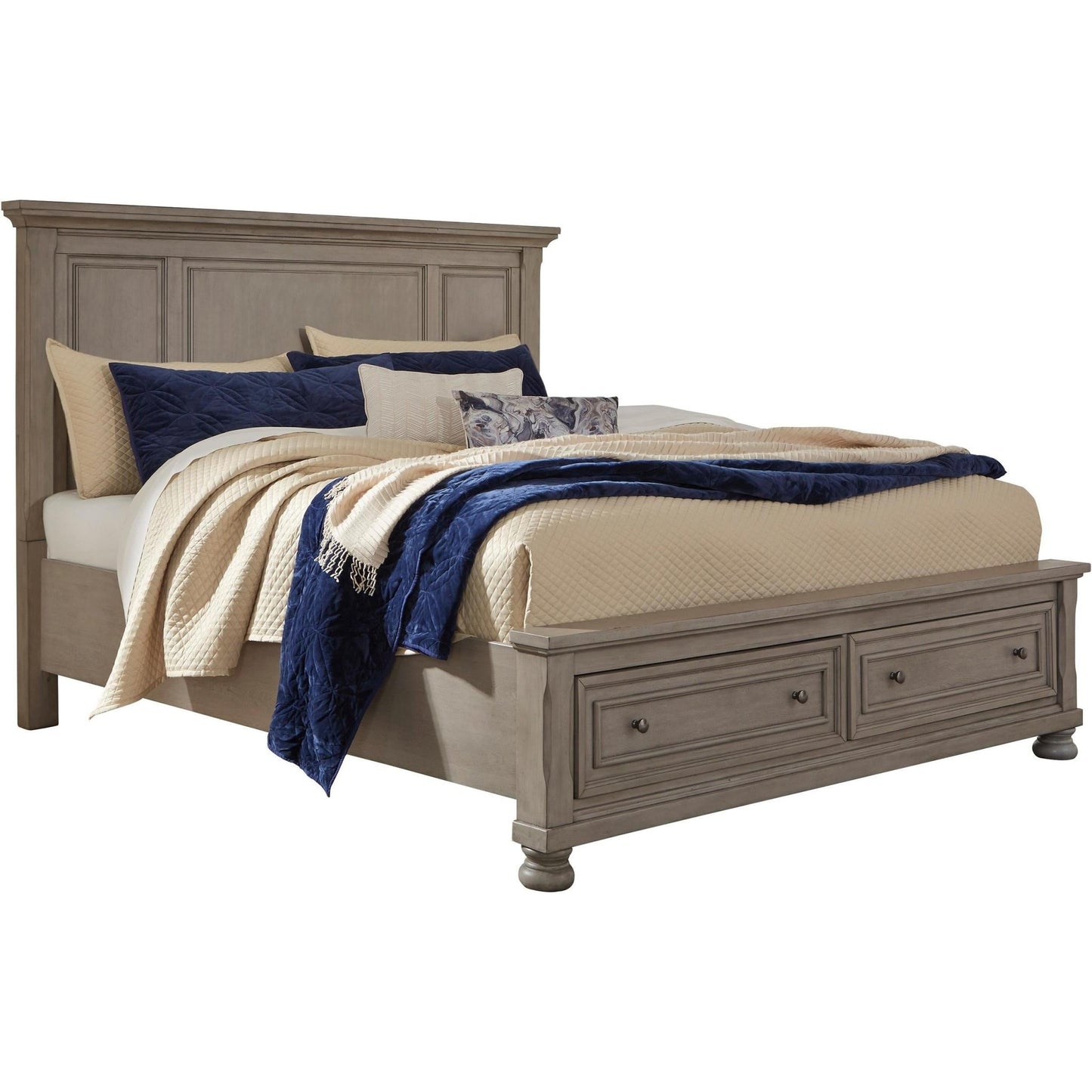 Signature Design by Ashley Lettner B733B46 6 pc Queen Panel Bedroom Set - American Furniture of Slidell